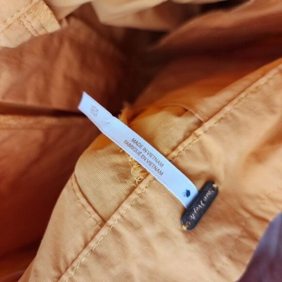 FREE PEOPLE Hallie Nylon Pants Cargo Oversized wide leg pants in orange size XS - Picture 6 of 12